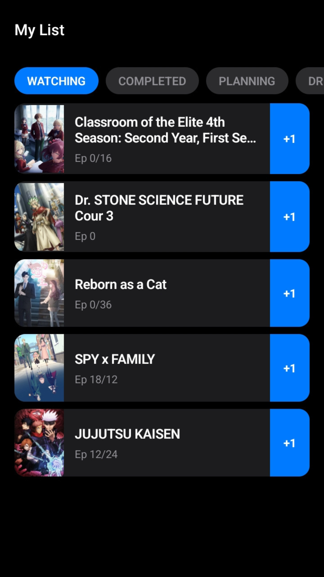 MY ANIME LIST